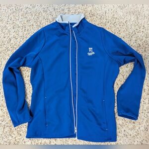 Women's Kansas City Royals Antigua Full Zip Blue Jacket, Size Large
